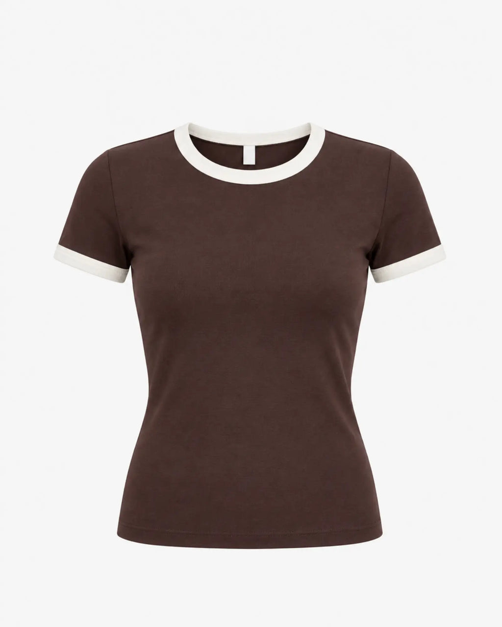 T-shirt Femme Demi Manches - Marron