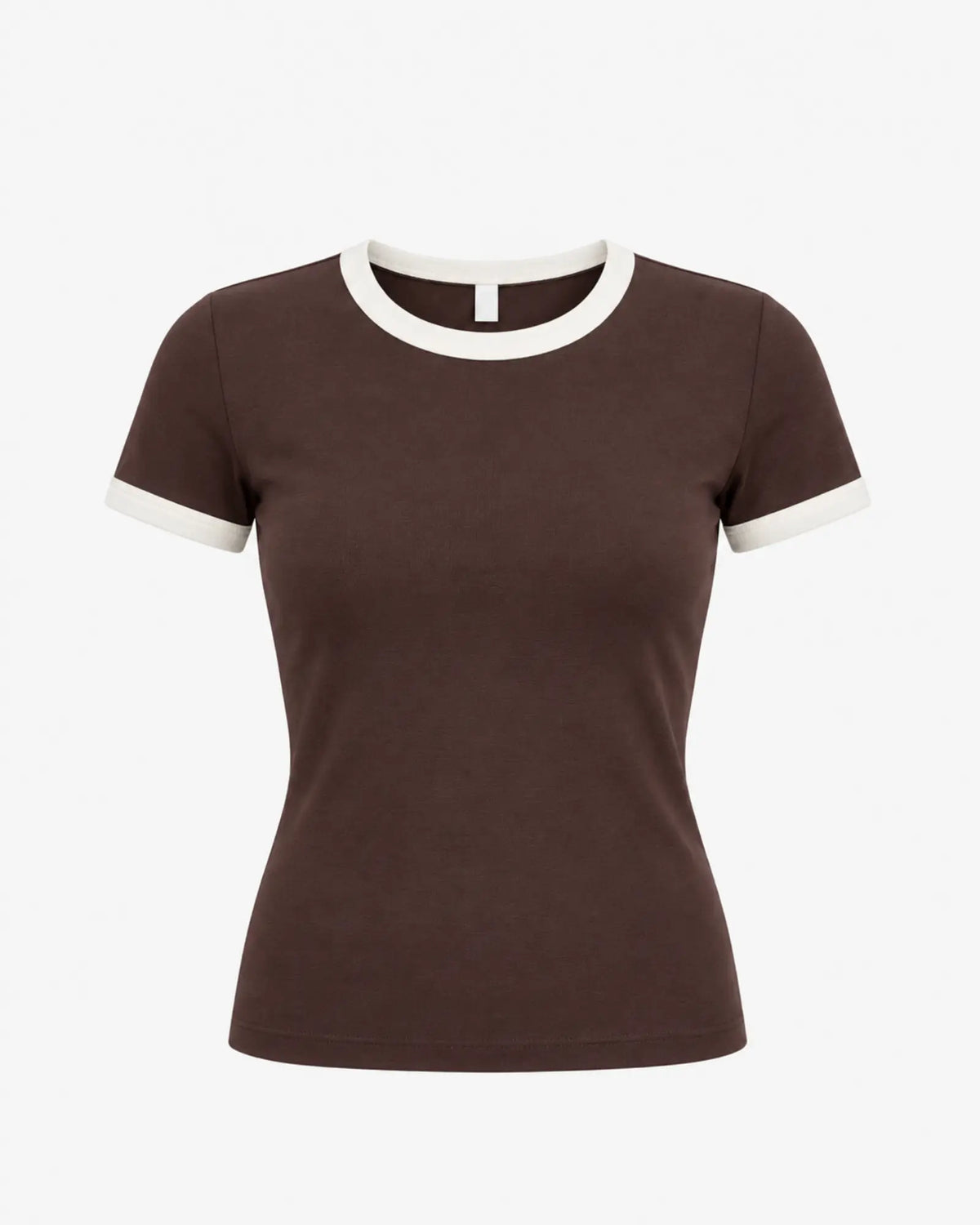 T-shirt Femme Demi Manches - Marron